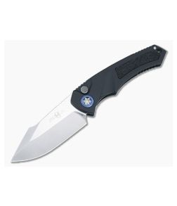 Heretic Pariah Auto Stonewashed Magnacut Black Handle