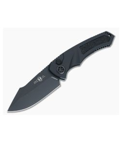 Heretic Pariah Auto Magnacut Drop Point Black Handle