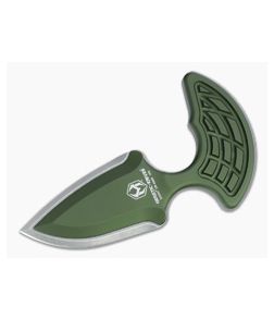 Heretic Knives Sleight Modular Push Dagger Battleworn 20CV Green Aluminum Fixed Blade H050-5A-GRN