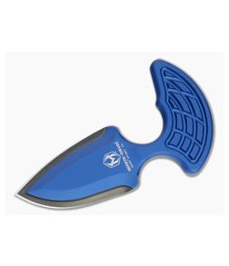 Heretic Knives Sleight Modular Push Dagger Black DLC 20CV Blue Fixed Blade H050-6A-BLU