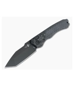 Heretic Knives Wraith Auto Tanto DLC Elmax Bolstered Integral Carbon Fiber Automatic H100-6A-CF