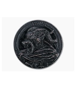 Heretic Knives Pariah Challenge Coin Battle Black