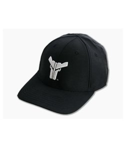 Blade-Tech Hat Black with White Logo Velcro Back Hat