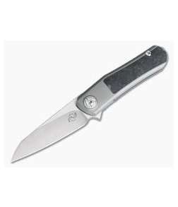 Liong Mah Design Hawk Carbon Fiber Titanium Frame Lock Flipper M390 