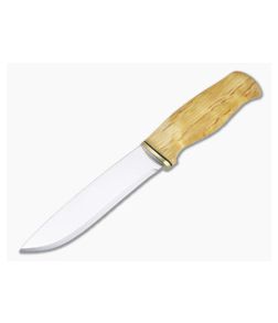Helle Knives Jegermester 12C27 Stainless Curly Birch Fixed Blade Hunting Knife