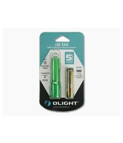 Olight i3E EOS Green Keychain Flashlight AAA Battery 