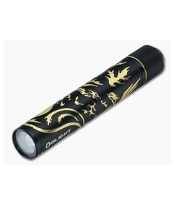 Olight I3T 2 Dragon & Phoenix (Black and Gold) 200 Lumen EDC Flashlight 