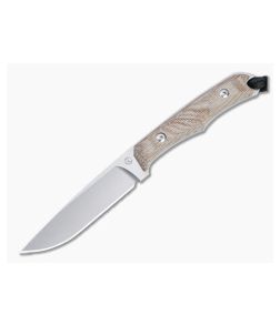 Chris Reeve Inyoni Stonewashed S45VN Natural Canvas Micarta Fixed Blade