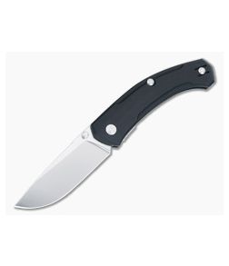 GiantMouse ACE Iona V2 Liner Lock Black Linen Micarta Satin MagnaCut Drop Point 