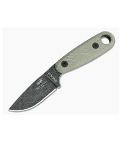 ESEE Izula II Black Oxide Fixed Blade Micarta Neck Knife