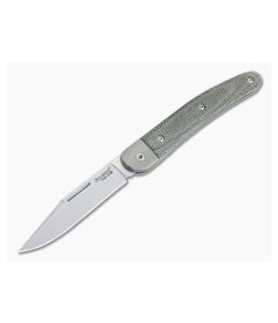 LionSteel Jack 1 M390 Green Canvas Micarta Modern Traditional Slip Joint JK1-CVG