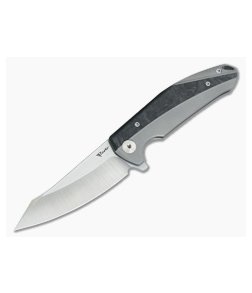Reate Knives K-1 Marble Carbon Fiber RWL34 Satin Flipper