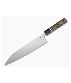 Spyderco Carter Itamae Gyuto Super Blue/SUS410 Burl G10 Kitchen Knife K19GPBNBK