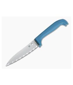 Spyderco Counter Puppy Blue Serrated Edge Kitchen Knife K20SBL