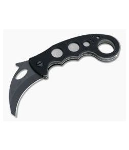 Emerson Folding Combat Karambit Black Plain Reinforced Tip Liner Lock Folder