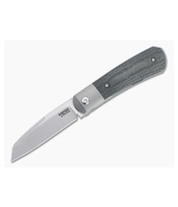 Pena Knives X Series KICKSTOP Flipper Apache Black Canvas Micarta Folding Knife