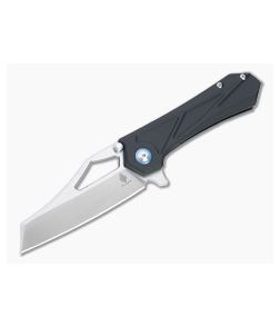 Kizer Maestro Reverse Tanto Satin S35VN Black Titanium Frame Lock Flipper KI4529