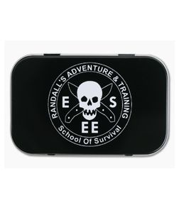 ESEE Survival Kit Tin Black RAT Logo 