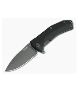 LionSteel KUR Flipper Black G10 Black PVD Blade