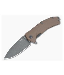 LionSteel KUR Flipper Brown G10 Black PVD Blade