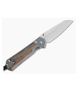 Chris Reeve Large Sebenza 21 Left Handed Insingo Natural Canvas Micarta Inlays L21-1265