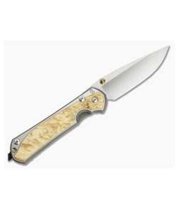 Chris Reeve Large Sebenza 31 Left Handed Box Elder Inlay Folder