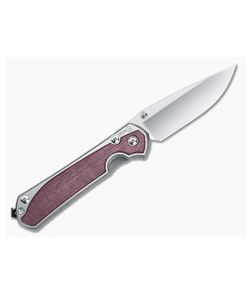 Chris Reeve Large Sebenza 31 Left Hand 2024 Annual Purple Heart Wood
