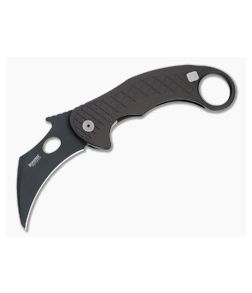 LionSteel Emerson L.E. One Karambit Black Magnacut Earth Brown Aluminum