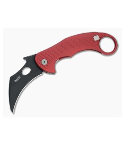 LionSteel X Emerson L.E. One Karambit Black Magnacut Red Aluminum Frame Lock Flipper LE1 A RB