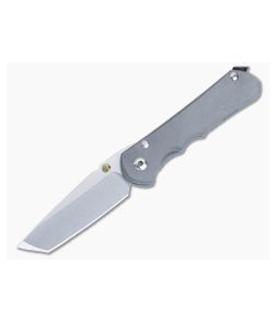 Chris Reeve Large Inkosi Tanto Gold Lugs Titanium Folder LIN-1042-001