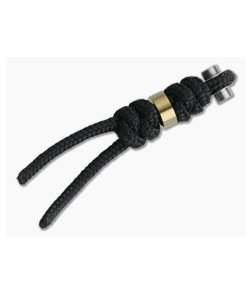 Chris Reeve Large Inkosi Lanyard Black with Gold Bead