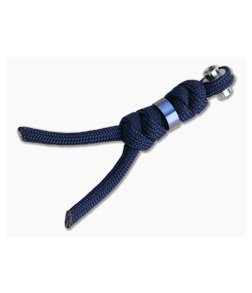 Chris Reeve Large Inkosi Lanyard Midnight with Blue Bead