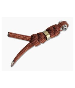 Chris Reeve Large Inkosi Lanyard Rust with Gold Bead