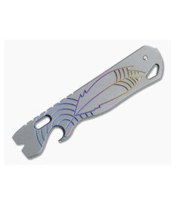 Lynch Northwest All Access Pass AAP V1.5 Stonewashed Fade Anodized Logo Titanium Pocket Tool