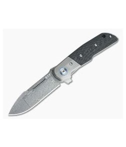 MKM Mikita Terzuola Clap Limited Damasteel Bolstered Carbon Fiber Liner Lock Flipper LS01-D