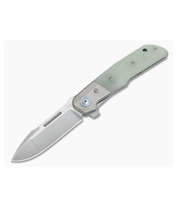 MKM x Terzuola Clap Flipper Satin M390 Bolstered Natural G10 Liner Lock Folder LS01-GNT