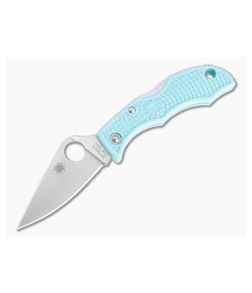 Spyderco Ladybug 3 Teal FRN Limited Edition Satin S30V Keychain Folder LTLP3