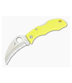 Spyderco Ladybug 3 Salt Hawkbill Serrated H1 Yellow FRN LYLS3HB