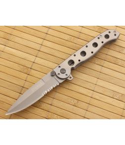 CRKT Carson M16 Titanium Partially Serrated Spear Point