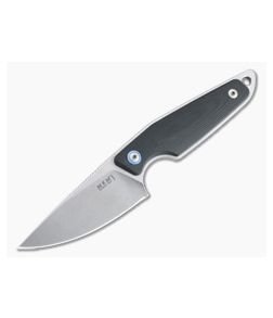 MKM x Vox Makro 1 Drop Point Stonewashed M390 Black G10 Fixed Blade MA01-GBK