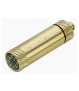 Maratac Brass Match Safe with Compass