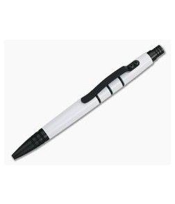 Tuff-Writer Mini Click Aluminum Ink Pen White Cerakote