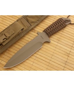 Strider Knives MK-1 Desert Cerakote with Dark Earth Cord Wrap