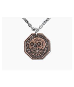 Shire Post Mint Memento Mori Copper Necklace