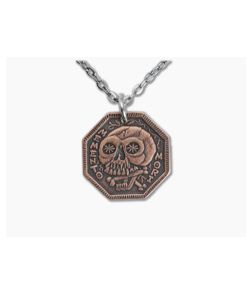 Shire Post Mint Memento Mori Copper Necklace