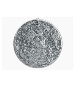Shire Post Mint Super Moon 1.5" Fine Silver Pendant Chain Necklace