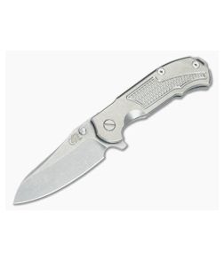 Hinderer Knives MP-1 3.25" Stonewashed Titanium Flipper