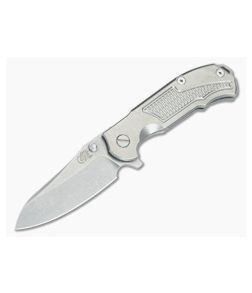 Hinderer Knives MP-1 3.25" Stonewashed Titanium Flipper