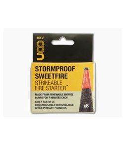 UCO Gear Stormproof Sweetfire Strikeable Fire Starter - 8 Pack