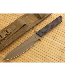 Strider MT-SS Desert Cerakote with Black G10 Gunner Grip Handle